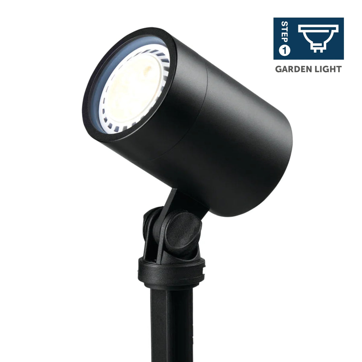 ellumière™ BLACK SPOTLIGHT - LARGE | 3W LED 0.5M CABLE SPIKE & BASE